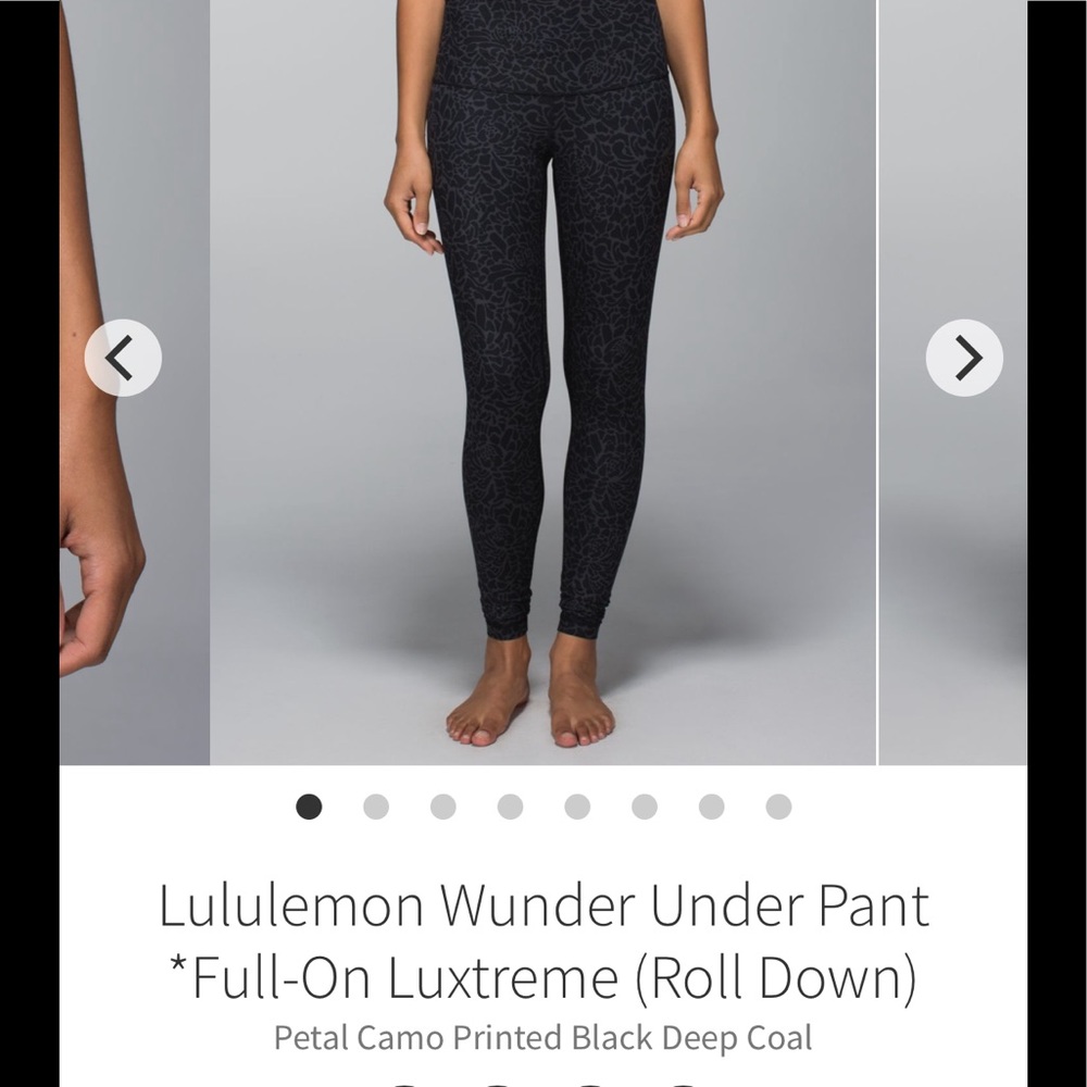 Lululemon Wunder Under Full on Luxtreme - Petal Camo -  Size 6